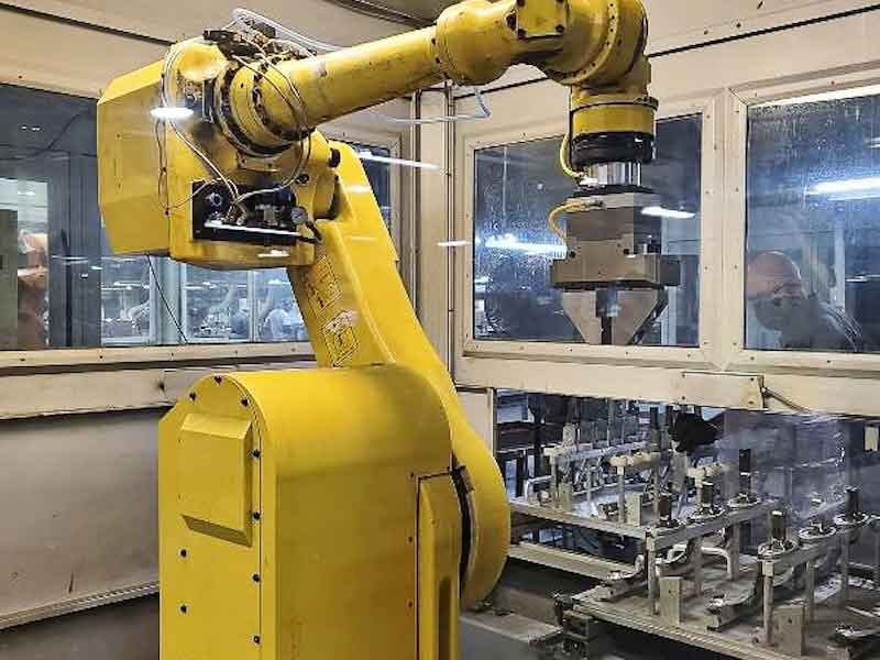 The buffing and maintenance teams have built automation programs and the inner workings for three buffing and polishing robots