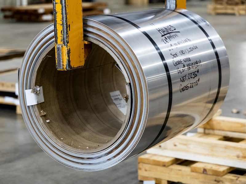 rolls of steel