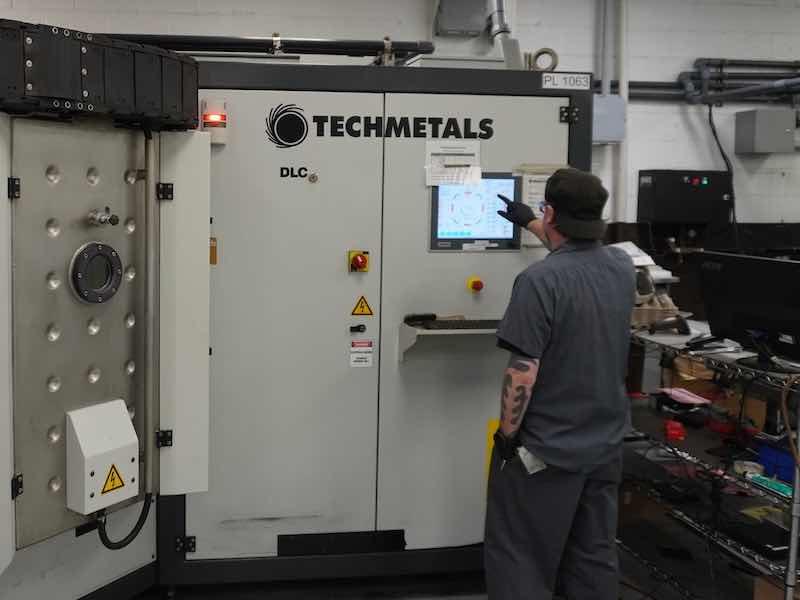 Techmetals also has several PVD machines available for customer work.