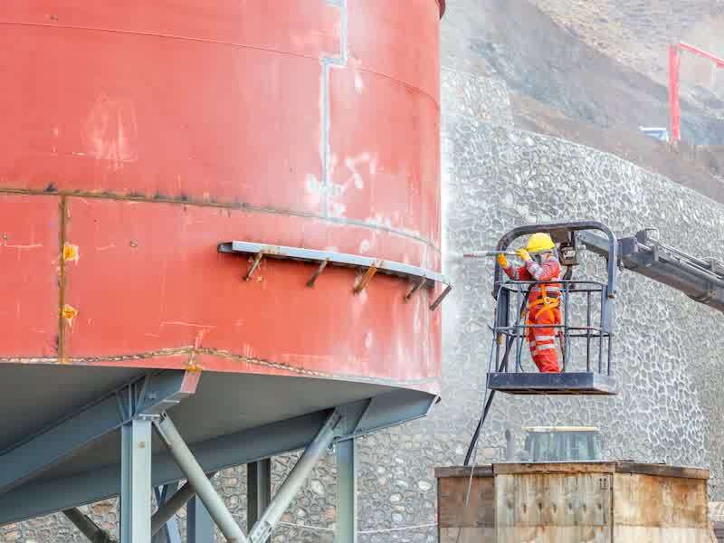 Abrasive Blasting Old Metal