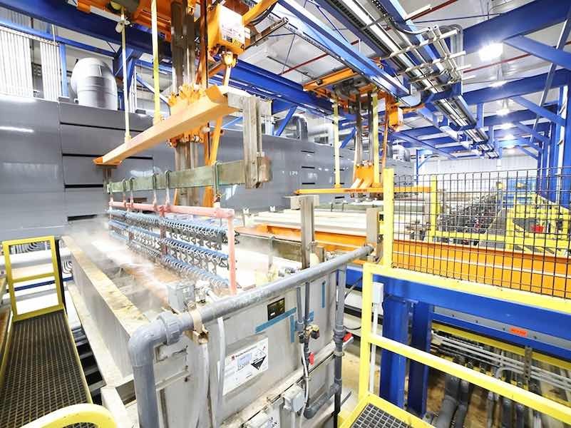 Professional Plating is undergoing $9.5 million expansion project on add a pair of new finishing lines.
