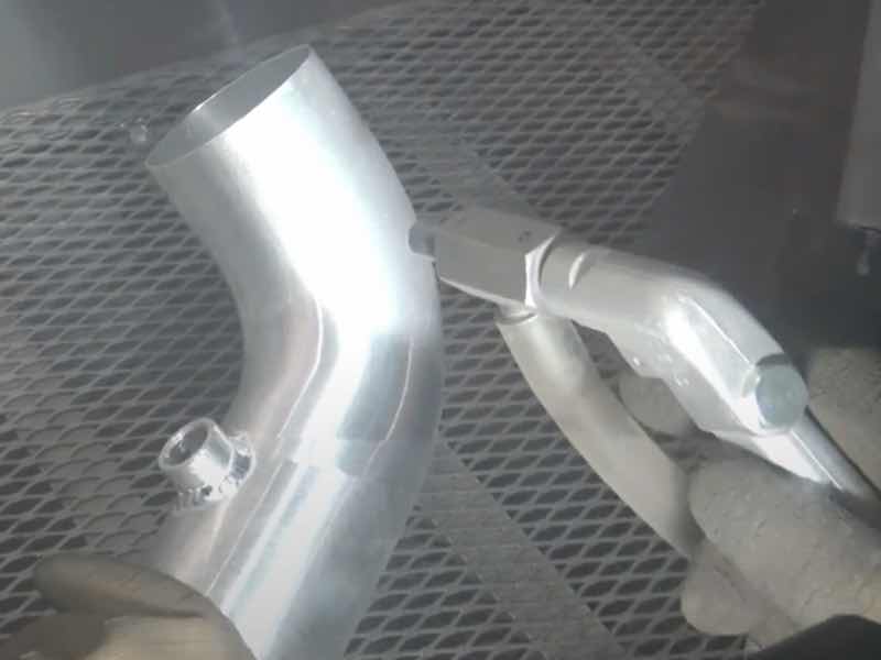 parts being blasted