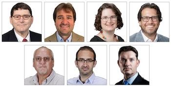 Michael P. Brady, Donovan N. Leonard, Elizabeth A. McNally, Joseph R. Kish, Harry M. Meyer III, Ercan Cakmak, and Bruce Davis.