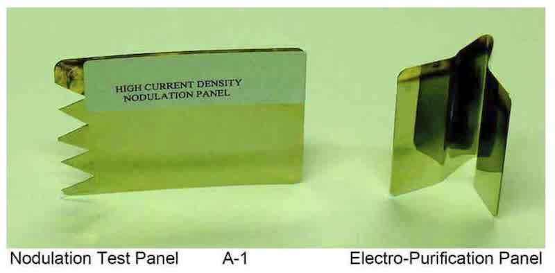 Figure 2—Examples of specialized Hull cell test panels.