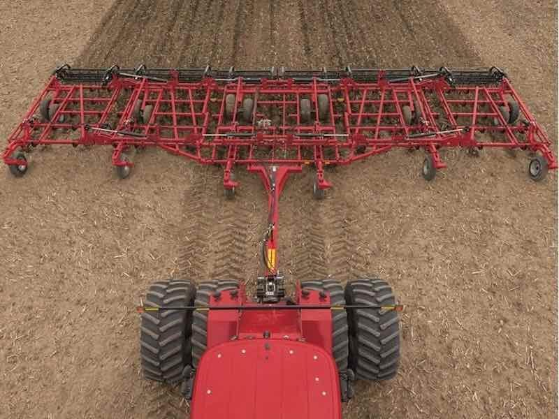 Figure 1: Cultivator implement being utilized in the field