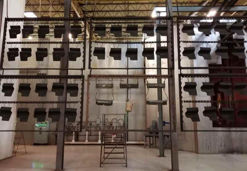 Figure 17: Test pieces on load bar