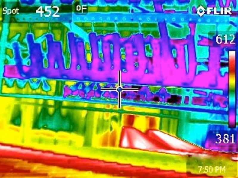 Figure 8: Thermal Map of Cure Oven
