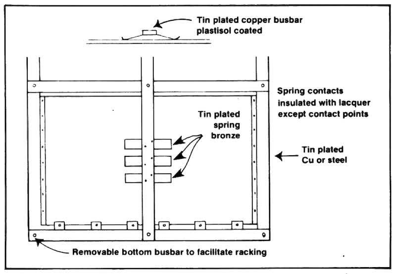 Fig. 7-Supplementary backside contacts for a single side press pIate.
