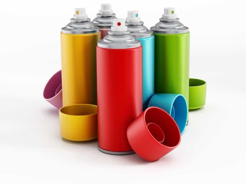 spray cans