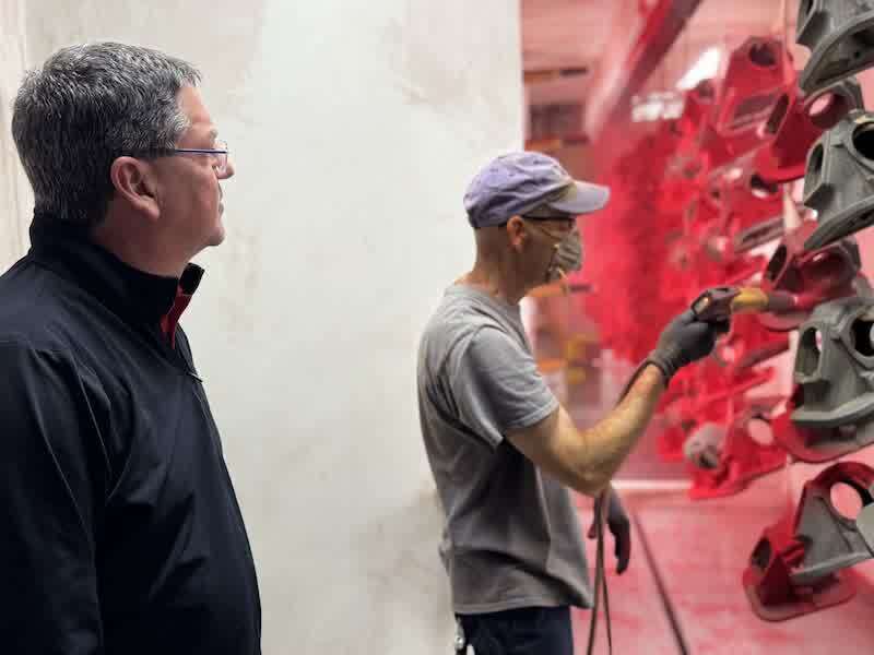 Visker, left, leads a compant that has two facilities in northern Indiana totaling roughly 230,000 square feet, and employs approximately 160 people.