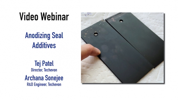 Video Webinar: Anodizing Seal Additives